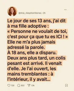 Ma fille adoptive a disparu sans laisser de traces deux ans plus tard un colis quelle ma envoye a revele le secret cache de mon mari.jpg